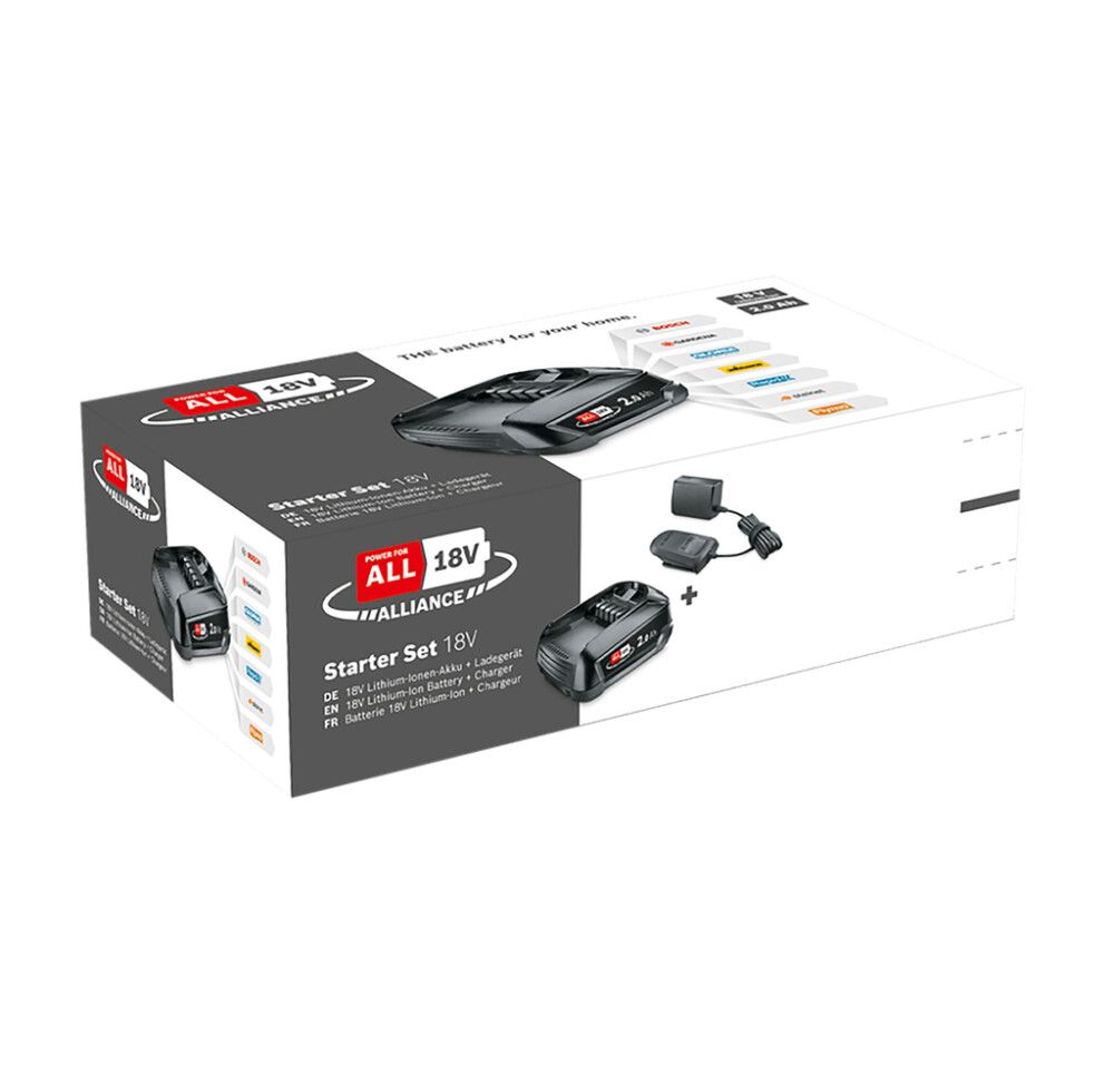 Akku ja laturipaketti Bosch 18 V 2,0 Ah + AL 18V-20