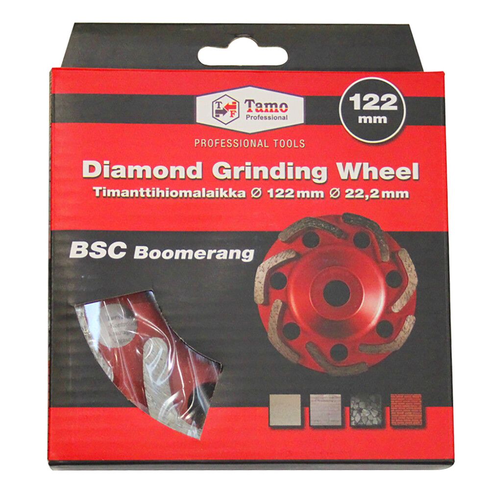 Hiomalaikka Tamo bumerangi BSC Ø 122 mm