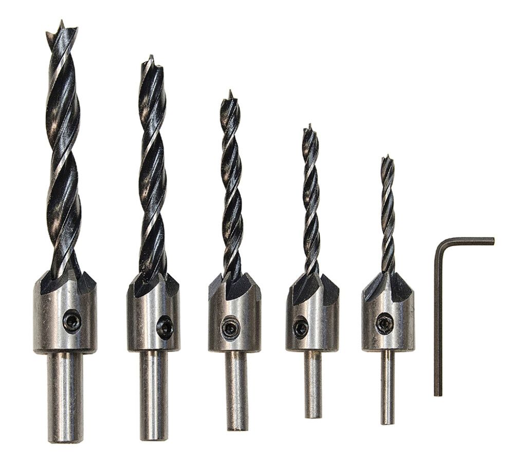 Senkkausteräsarja Tamo 4/5/6/8/10 mm 5 kpl/pkt