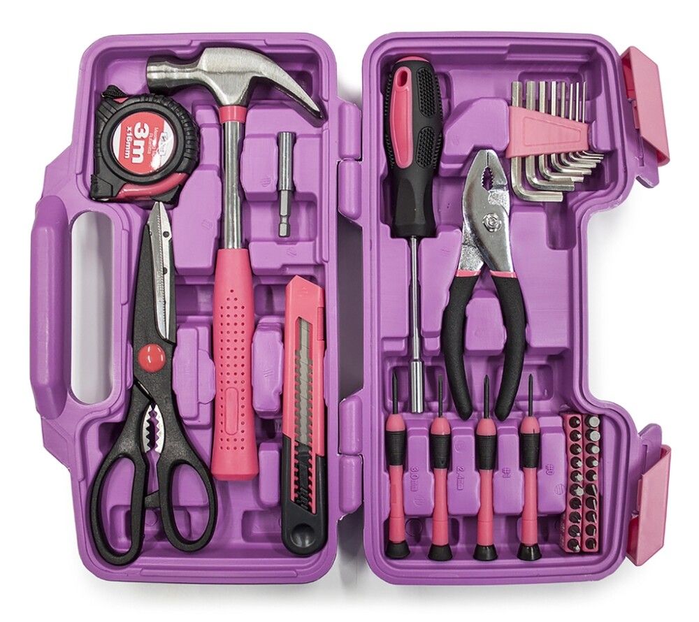 Työkalusetti Tamo pinkki 39-os