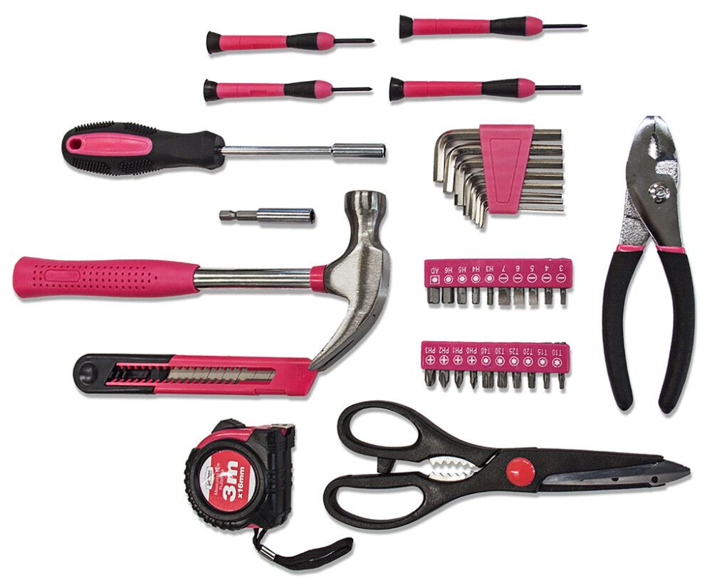Työkalusetti Tamo pinkki 39-os