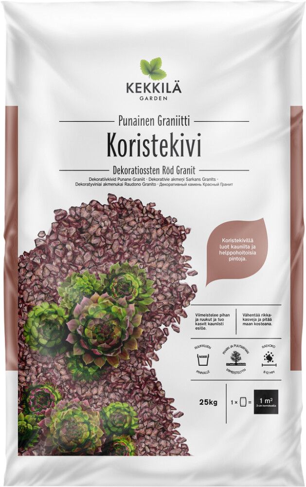 Koristekivi Kekkilä Punainen Graniitti 25 kg