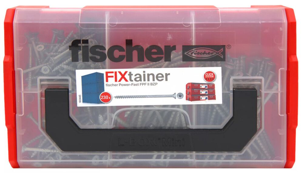 Kiinnikeboksi Fischer Fixtainer Powerfast FPF II BZB uppokanta