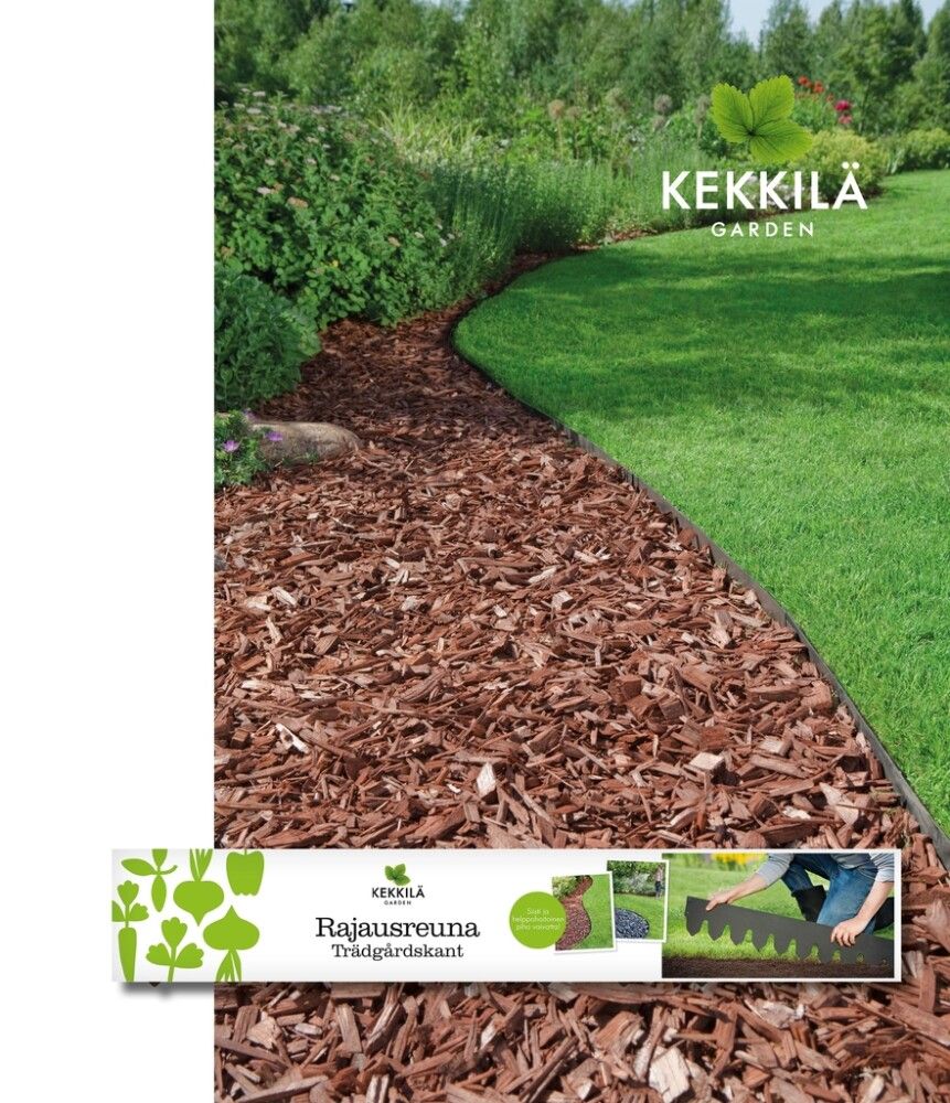 Rajausreuna Kekkilä Musta 4 kpl