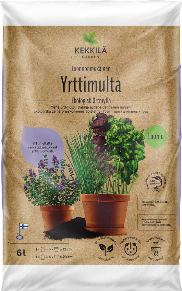 Yrttimulta Kekkilä luonnonmukainen 6 l