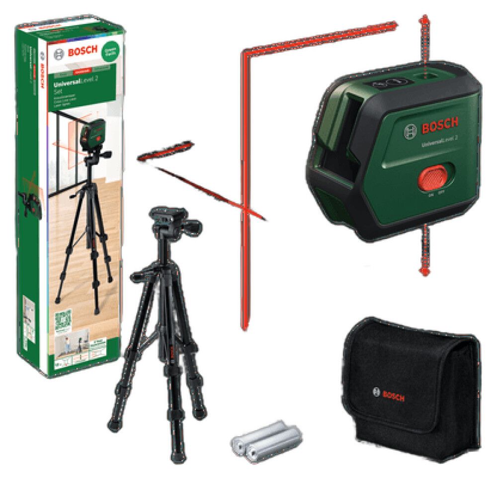 Ristilinjalaser Bosch UniversalLevel 2 Set