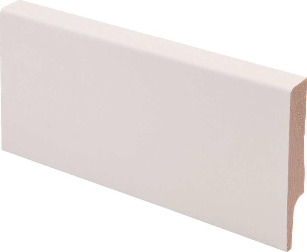 Jalkalista Maler 12 x 70 x 2700 mm Mänty Sormijatkettu Valkoinen