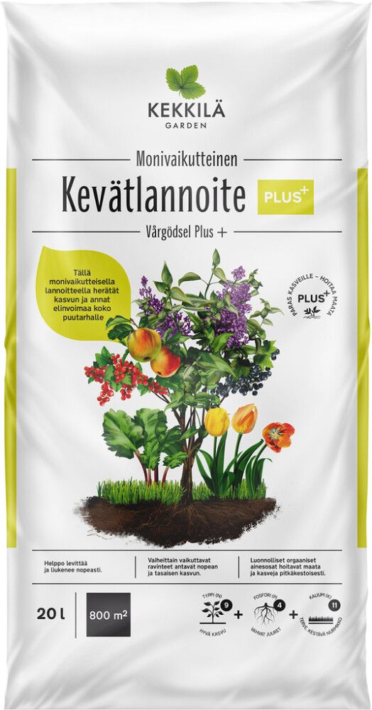 Kevätlannoite Kekkilä Plus+ 20 l