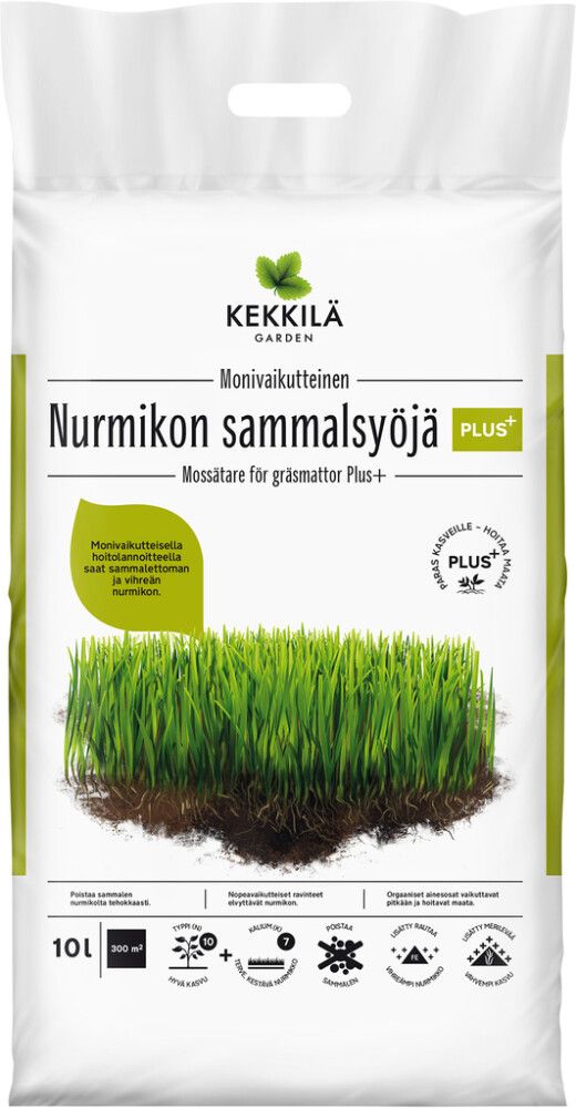 Nurmikon sammalsyöjä Kekkilä Plus+ 10 l