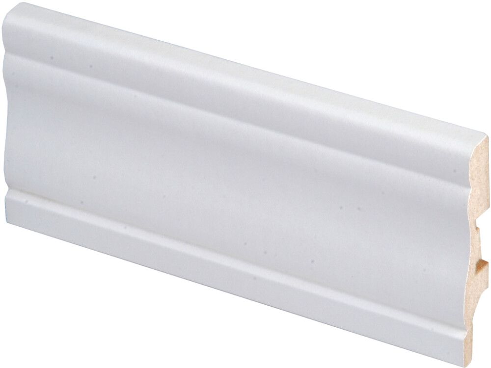 Jalkalista Maler Kuru 12 x 58 x 2750 mm MDF Valkoinen