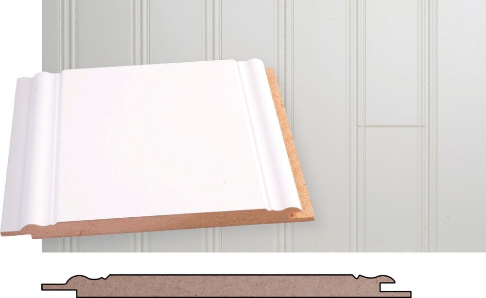 Kattopaneeli Maler E0 STK MDF Valkoinen 10 x 160 x 2070 mm