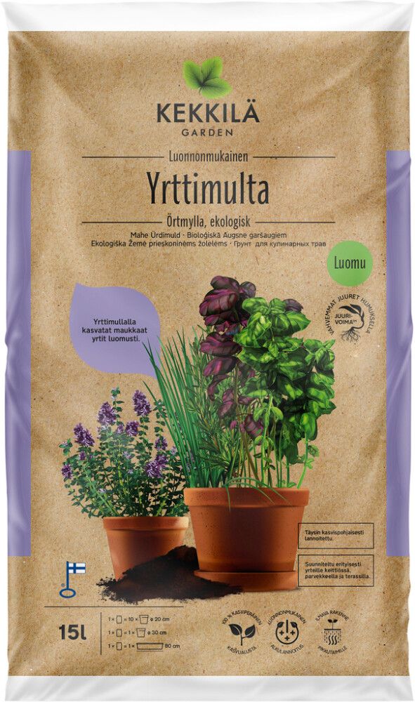 Yrttimulta Kekkilä luonnonmukainen 15 l