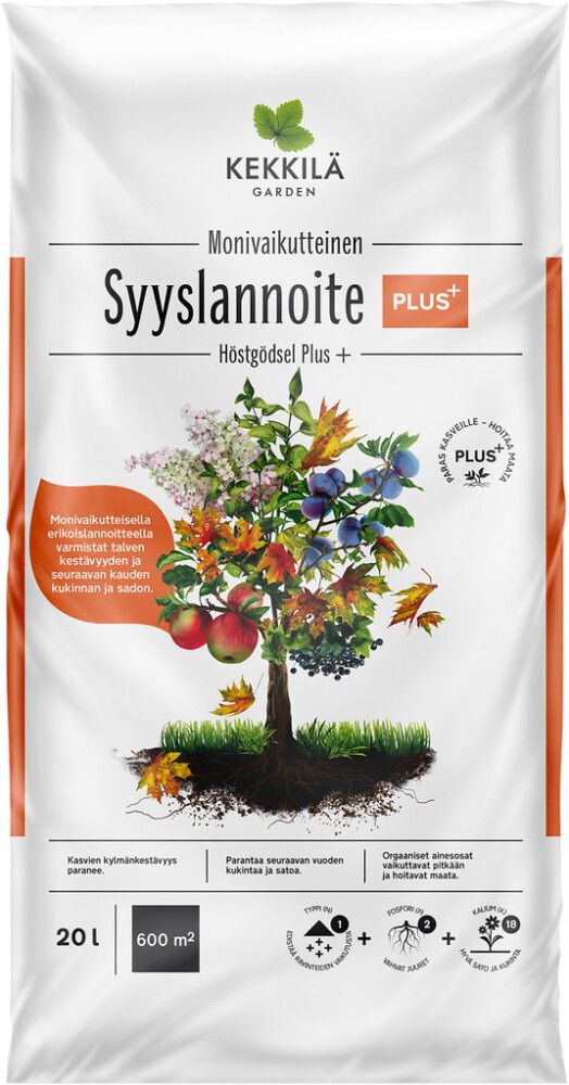 Syyslannoite Kekkilä Plus+ 20 l