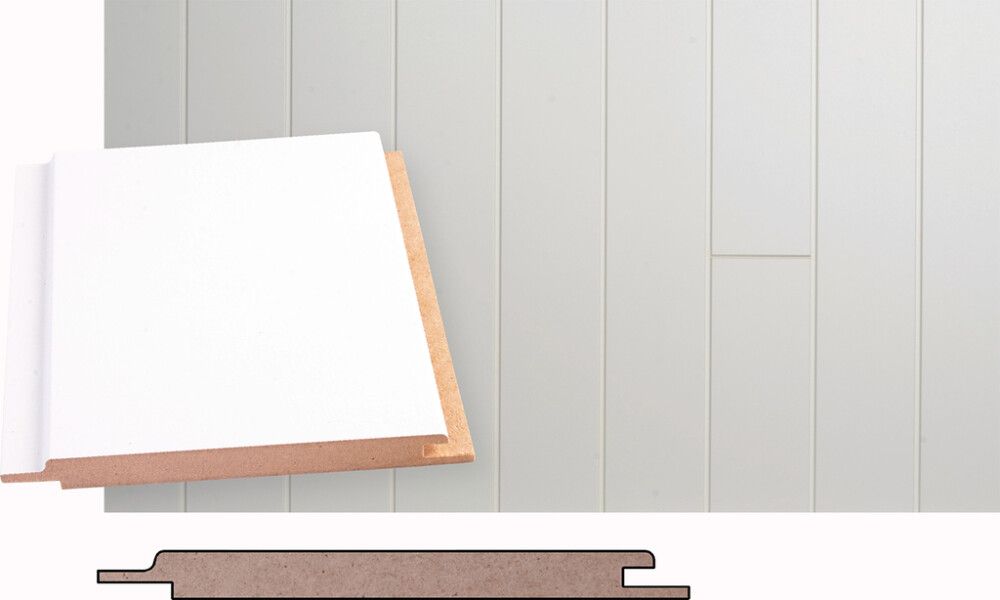 Kattopaneeli Maler MDF Valkoinen STP-5 10 x 120 x 2070 mm