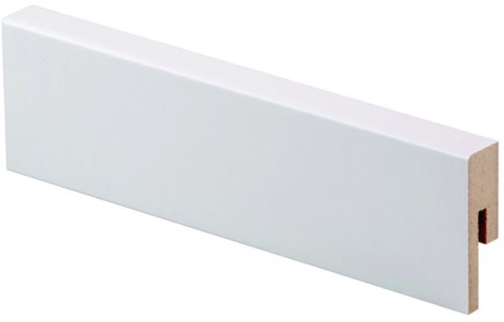 Jalkalista Maler Aava R2 12 x 42 x 2750 mm MDF Valkoinen