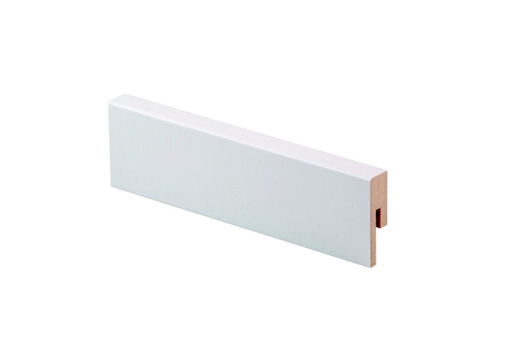 Jalkalista Maler Aava R2 12 x 42 x 2750 mm MDF Valkoinen