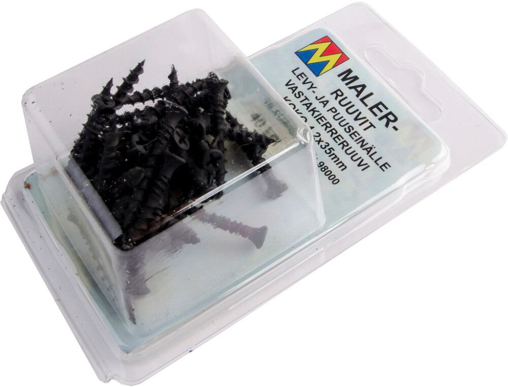 Pika- ja piilokiinnikkeen ruuvi Maler 40 kpl