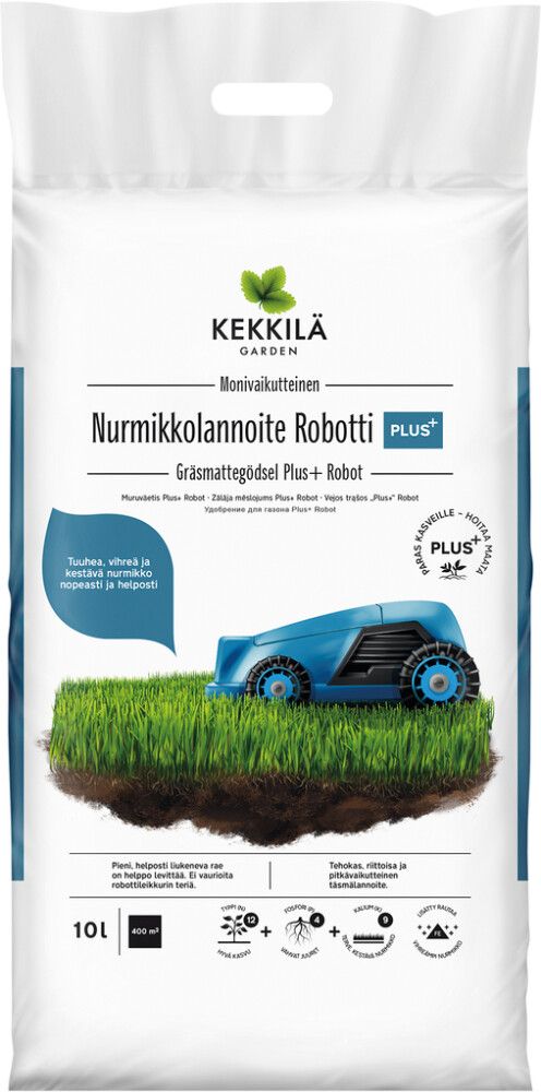 Nurmikkolannoite Kekkilä Robotti Plus+ 10 l