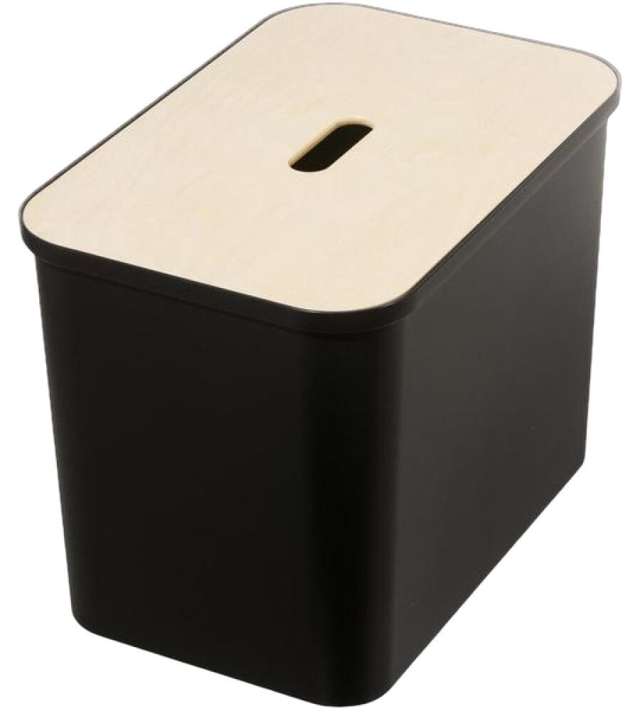 Lajitteluastia Smartstore Collect 76 L musta + vanerikansi