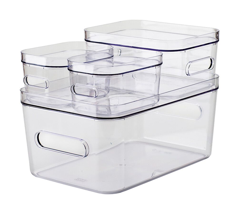 Säilytyslaatikkolajitelma SmartStore Clear Compact 4-pack