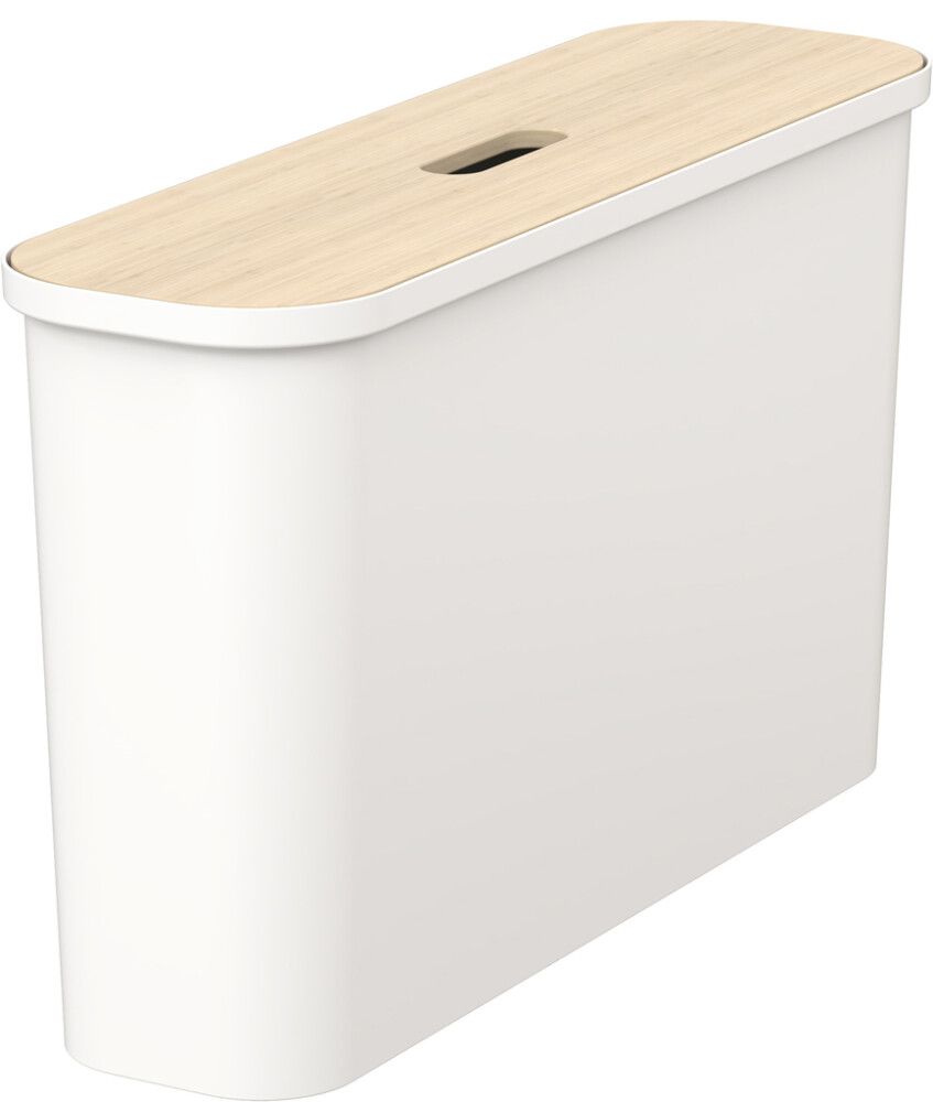 Lajitteluastia SmartStore Collect Slim Valkoinen 46 l + vanerikansi