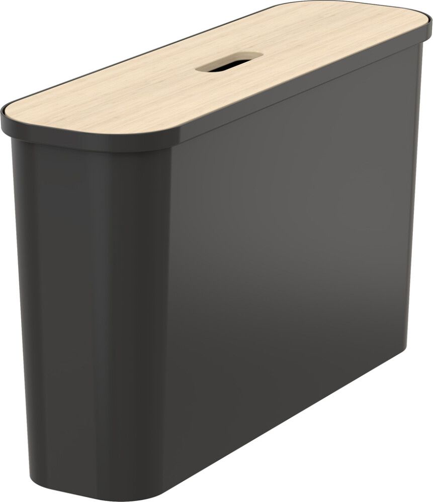 Lajitteluastia SmartStore Collect Slim Musta 46 l + vanerikansi