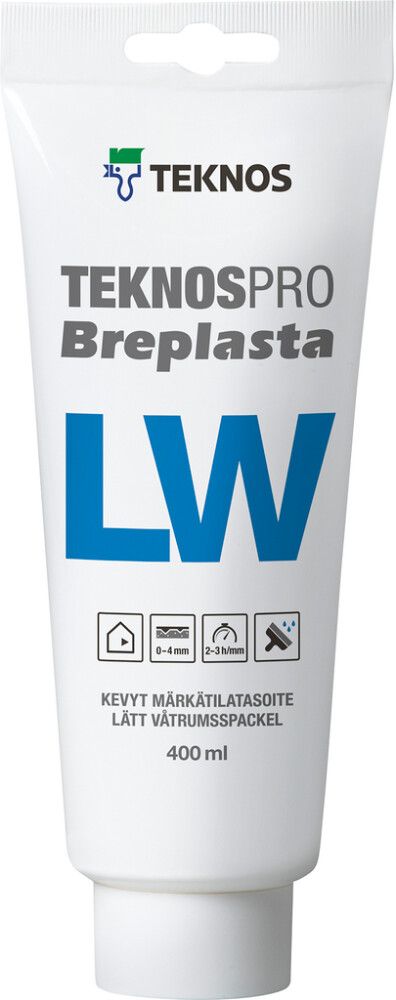 Kevyt Märkätilatasoite Teknos Breplasta LW