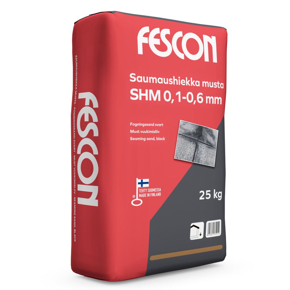 Saumaushiekka Fescon SHM Musta 25 kg