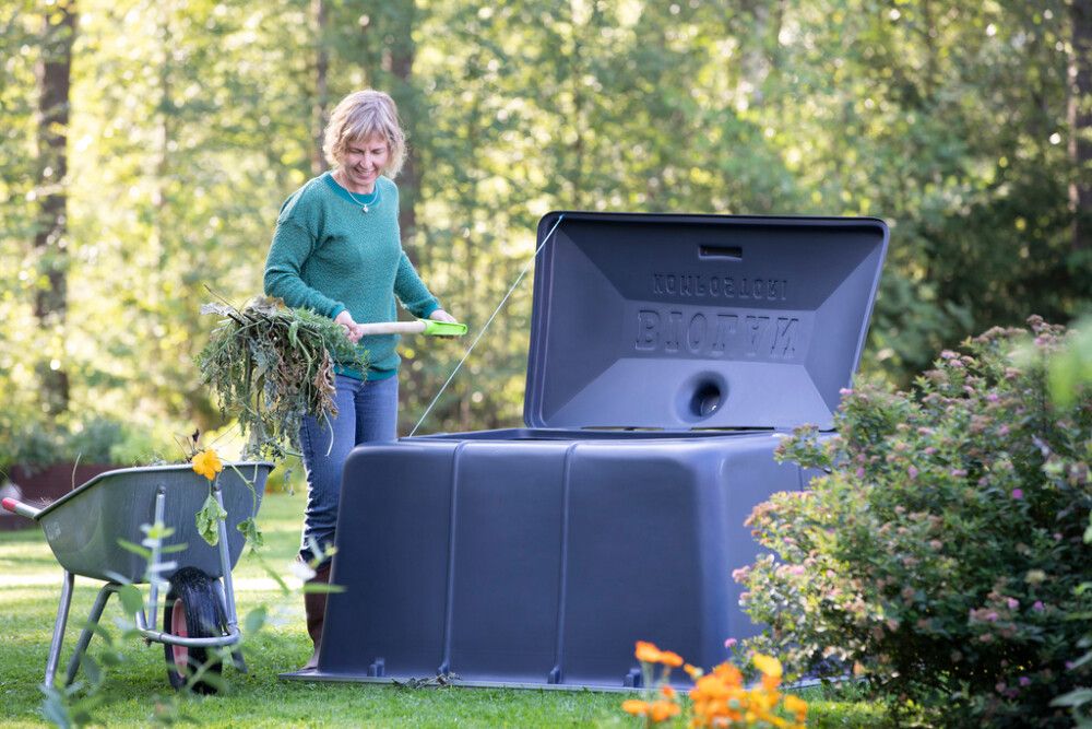 Puutarhakompostori Biolan 900 l harmaa