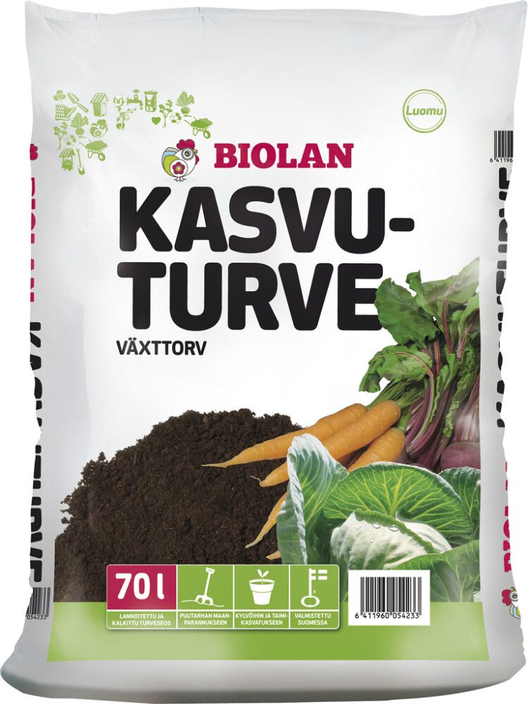 Kasvuturve Biolan 70 L