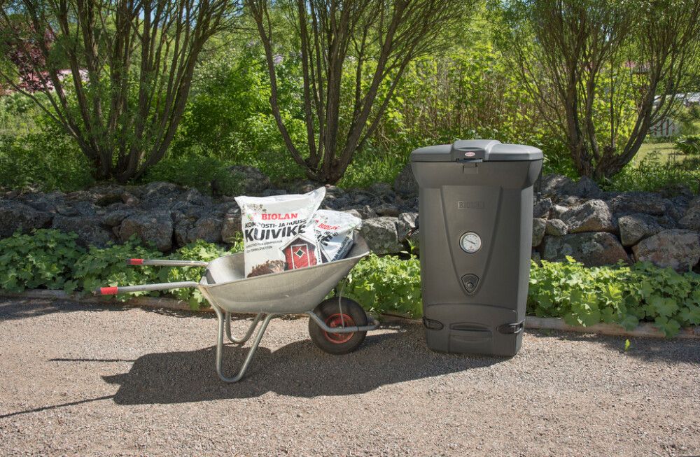 Pikakompostori Biolan ECO220 tummanharmaa