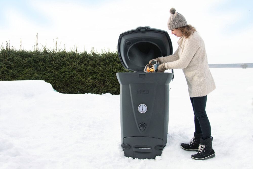 Pikakompostori Biolan ECO220 tummanharmaa