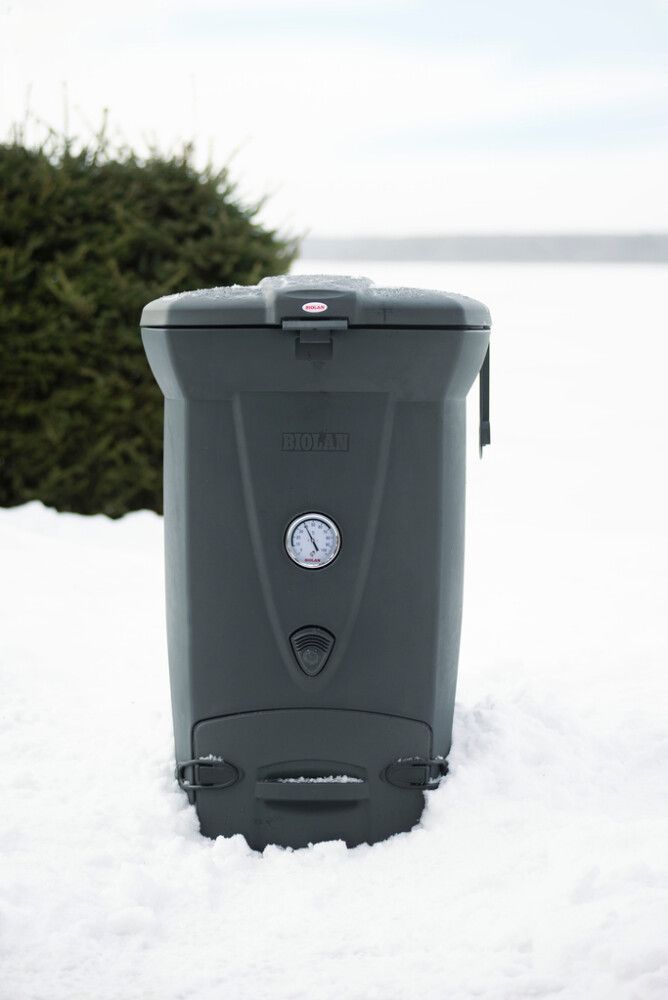 Pikakompostori Biolan ECO220 tummanharmaa