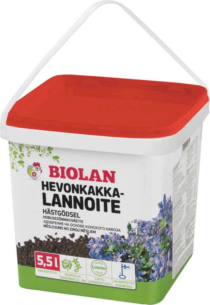 Hevonkakkalannoite Biolan 5,5 l