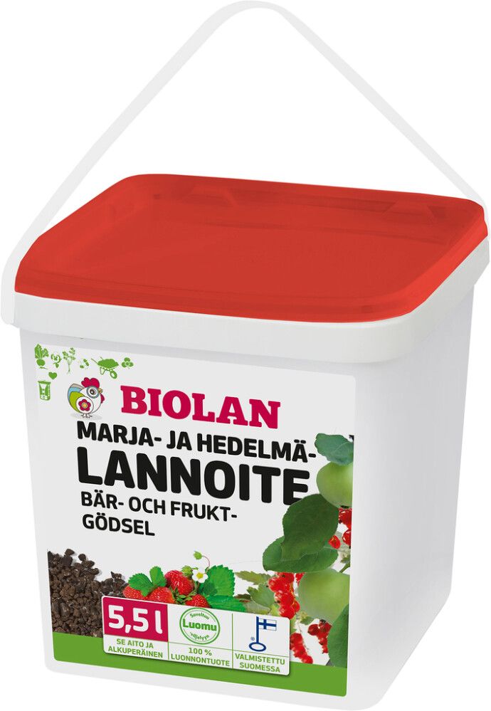 Marja- ja hedelmälannoite Biolan 5,5 l