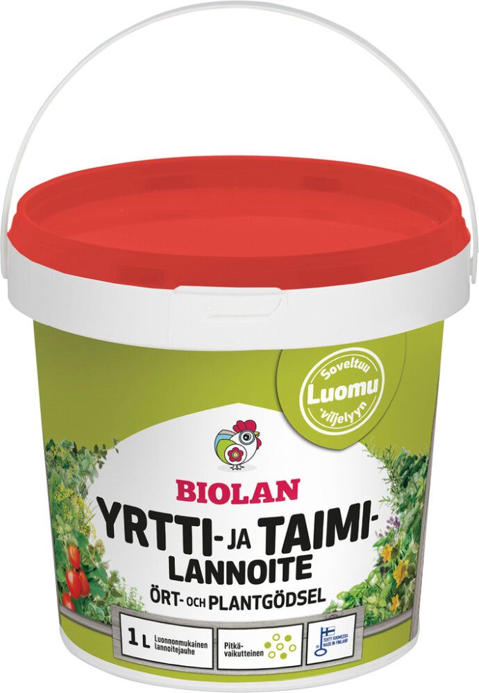 Yrtti- ja taimilannoite Biolan 1 l