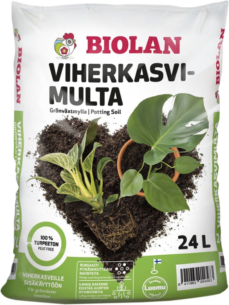 Viherkasvimulta Biolan 24 l turpeeton