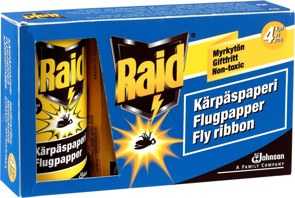 KÄRPÄSPAPERI RAID 4 KPL