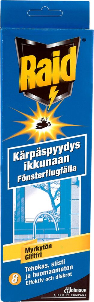 Kärpäspyydys Raid ikkunaan 8 kpl