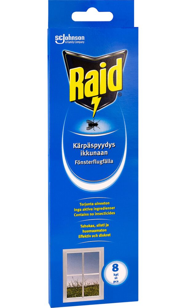 Kärpäspyydys Raid ikkunaan 8 kpl