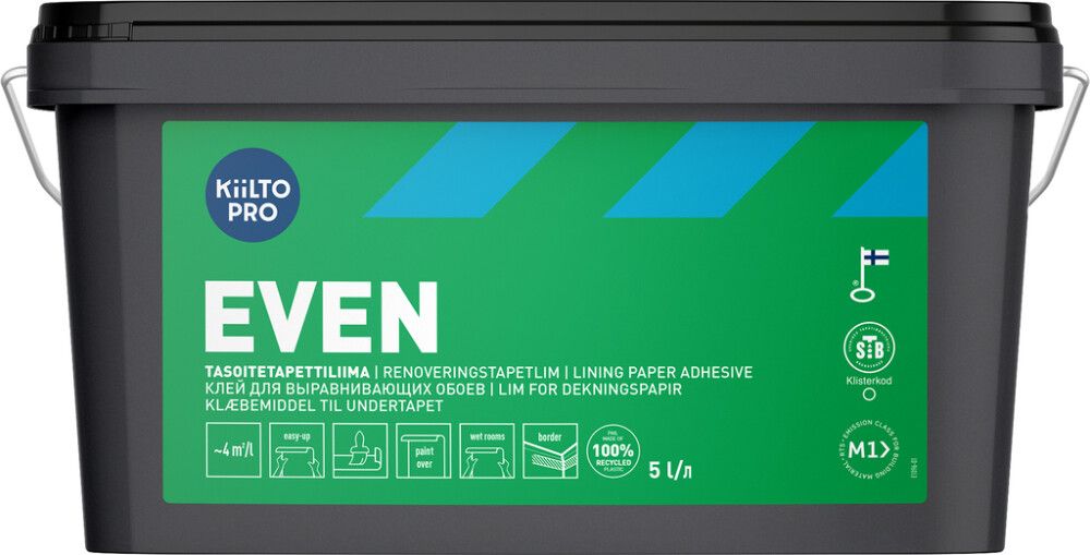 Tasoitetapettiliima Kiilto Even 5 l