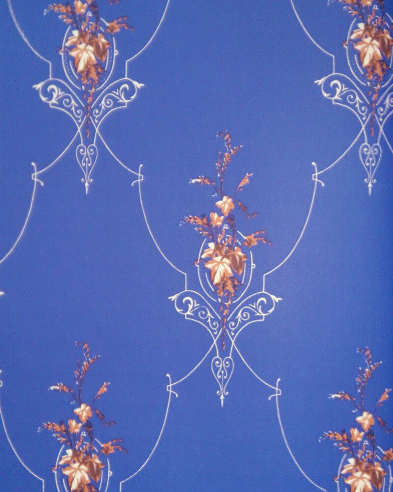 Kuitutapetti Sandudd Isoäidin Aikaan Tummansininen Ornamentti