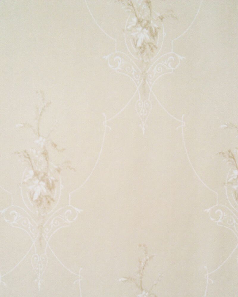 Kuitutapetti Sandudd Isoäidin Aikaan Valkoinen/beige Ornamentti