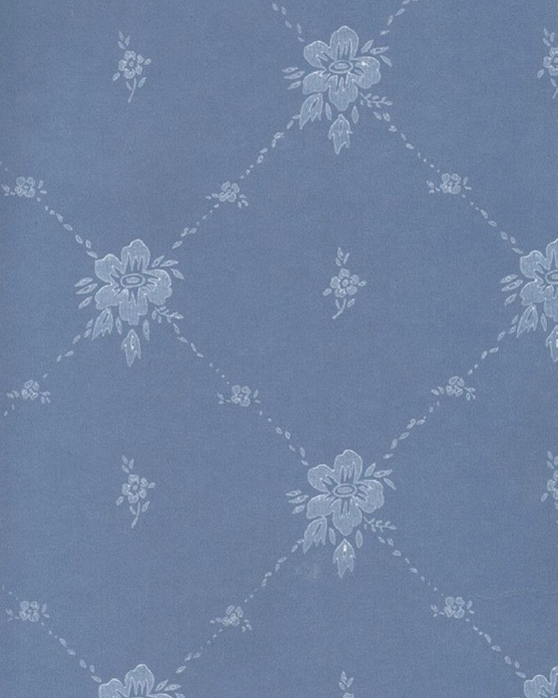 Kuitutapetti Sandudd Isoäidin Aikaan Siniset Kukat