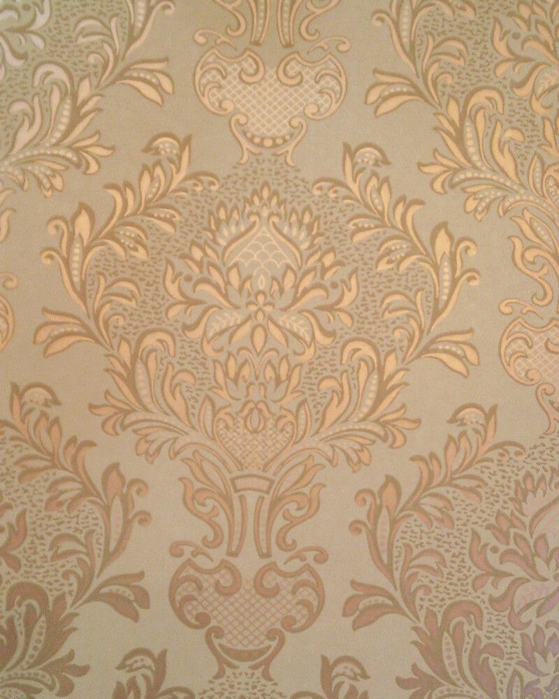 Kuitutapetti Sandudd Isoäidin Aikaan Ruskea/kulta Ornamentti