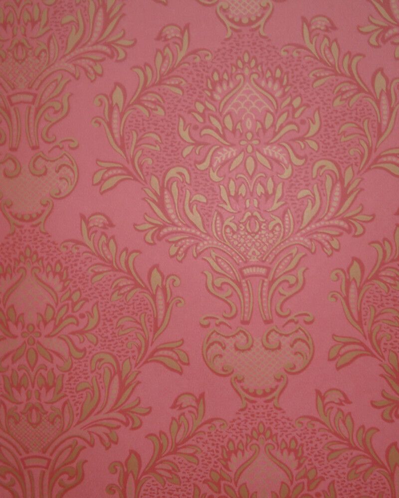 Kuitutapetti Sandudd Isoäidin Aikaan Punainen/kulta Ornamentti