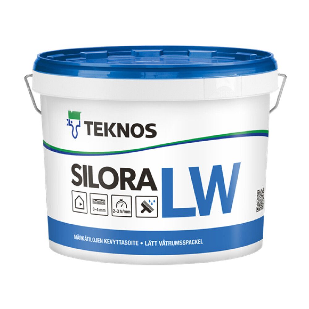 Märkätilojen kevyttasoite Teknos Silora LW 0,4 l