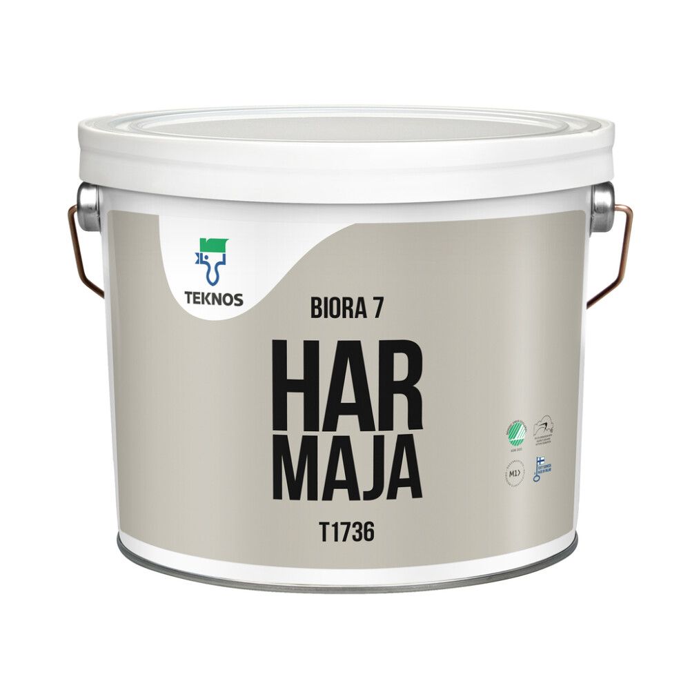 Sisustusmaali Teknos Biora 7 Harmaja 2,5 l