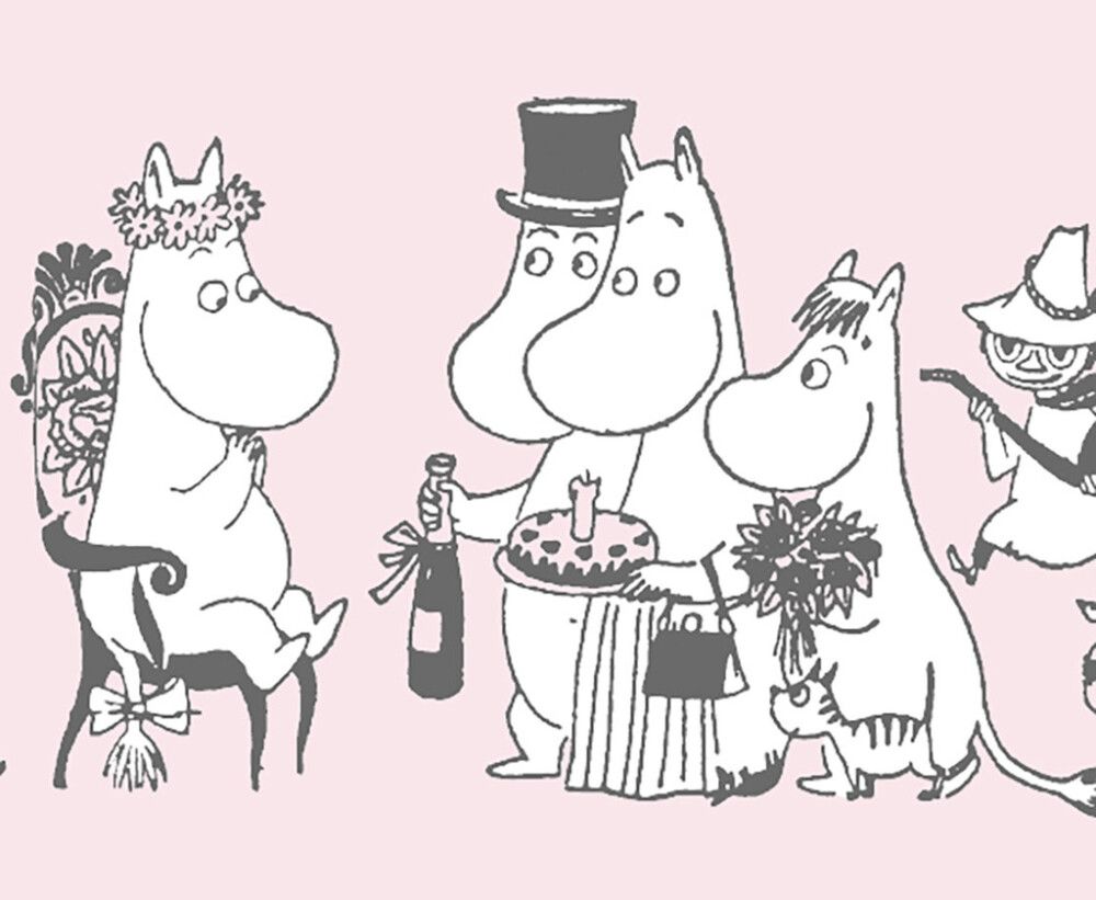 Boordi Sandudd Muumihahmot 10 m x 10,8 cm Vaaleanpunainen