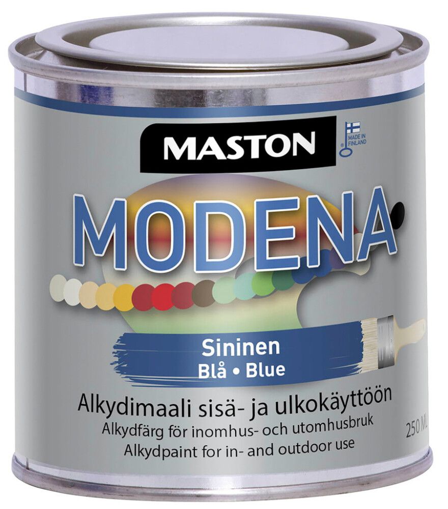Alkydimaali Maston Modena Sininen 250 ml